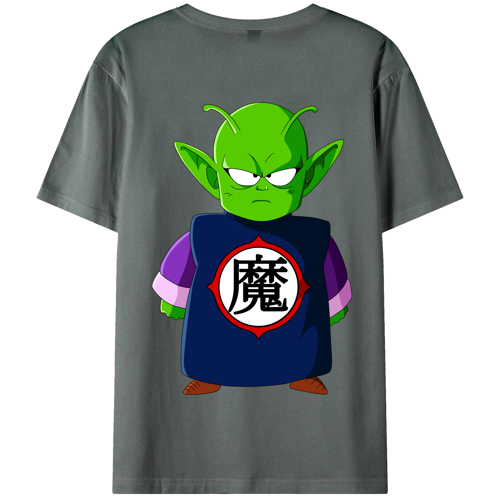 （画像用） ドラゴンボール ピッコロ DRAGON BALL Piccolo 綿100％半袖Tシャツ（背面プリント）